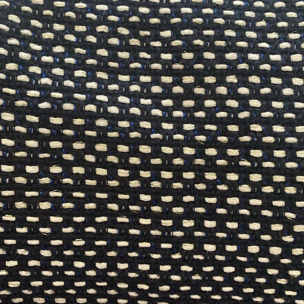 Tory Burch Tweed Navy Cream Gold Skirt